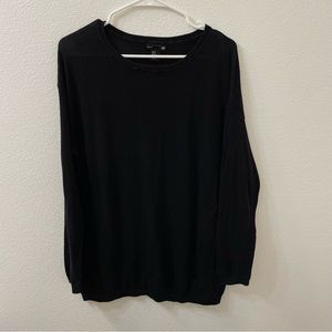 H&M basic long sleeve shirt black medium